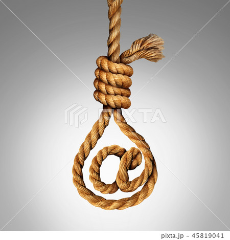 自殺 ロープのイラスト素材