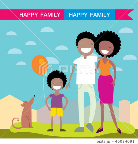 理想の家族のイラスト素材 Pixta