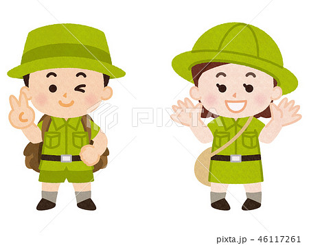 探検隊のイラスト素材