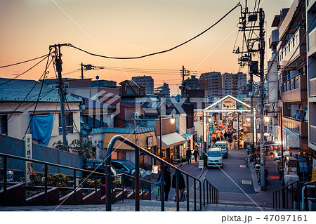 東京都 東京 荒川区 日暮里の写真素材