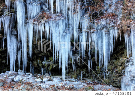 大滝氷まつりの写真素材