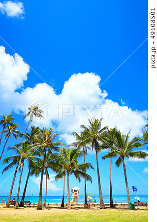 ハワイの景色の写真素材