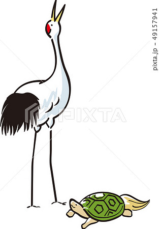 鶴亀のイラスト素材