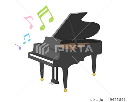 ピアノ 音符 イラスト メロディのイラスト素材