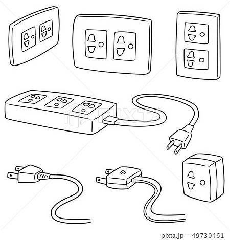 Acアダプタのイラスト素材
