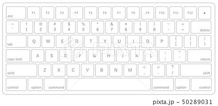 英字配列キーボードのイラスト素材 Pixta