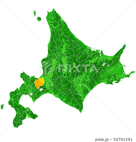 札幌市地図のイラスト素材 - PIXTA