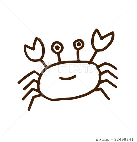 海 海岸 蟹 かわいいのイラスト素材