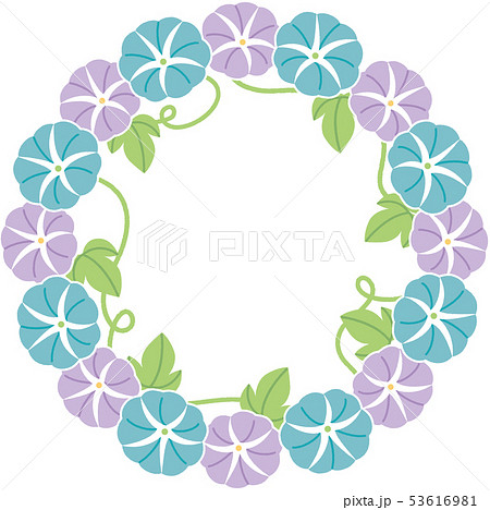 ７月の花のイラスト素材
