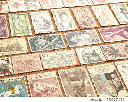 外国製切手の写真素材