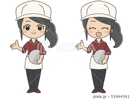 接客 店員のイラスト素材