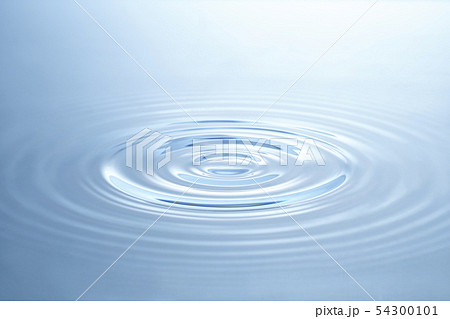 水の波紋の写真素材