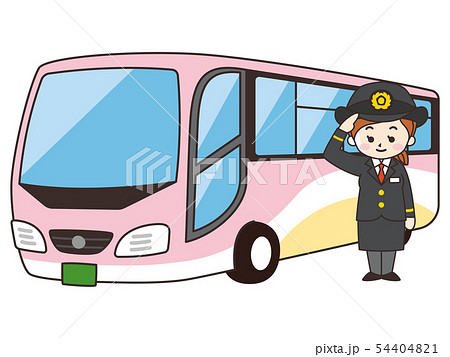 バス運転手のイラスト素材