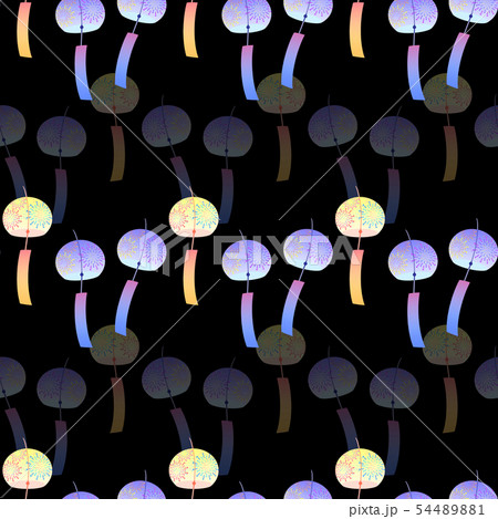背景 夏 風鈴 壁紙のイラスト素材