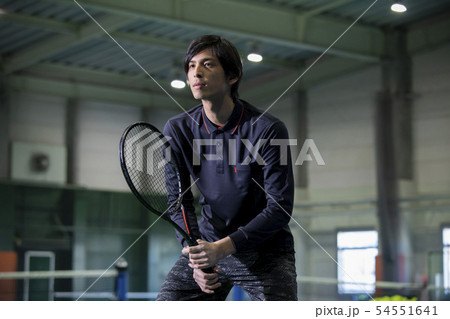 テニスコーチの写真素材