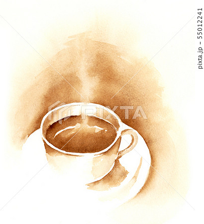 水彩画 水彩 コーヒー 珈琲のイラスト素材 - PIXTA