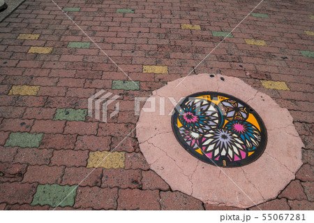 円い 絵の写真素材