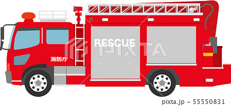 消防車のイラスト素材集 ピクスタ