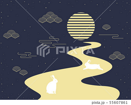 眉月 三日月的向量圖素材集
