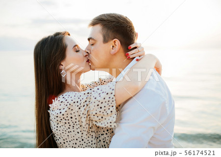 Man kissing woman's breast. - Stock Photo [74442239] - PIXTA