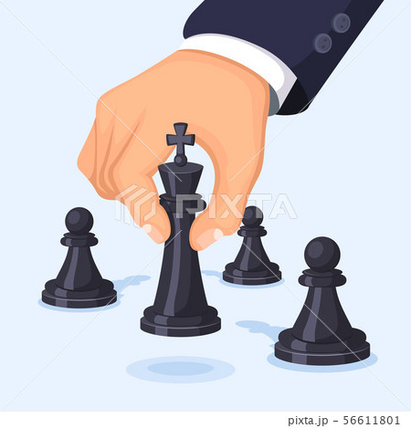 チェス クイーン ゲーム 演奏のイラスト素材