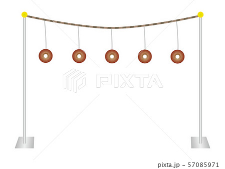 パン食い競争のイラスト素材