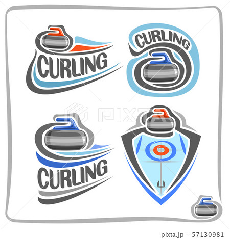 カーリングのイラスト素材