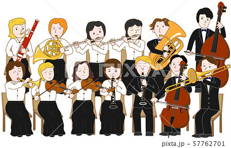 金管アンサンブルのイラスト素材 金管アンサンブルのイラスト素材