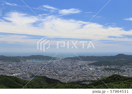 高知市 高知市街 都市 俯瞰の写真素材 - PIXTA