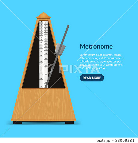 メトロノームのイラスト素材