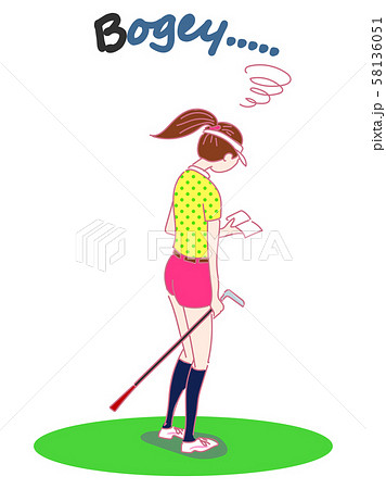 グラウンドゴルフクラブのイラスト素材