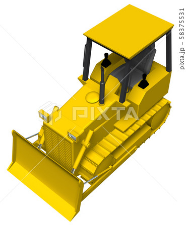 ブルドーザーのイラスト素材集 ピクスタ