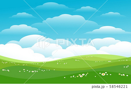 地平線のイラスト素材