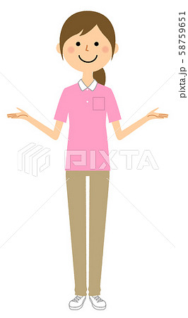 ガイドヘルパーのイラスト素材