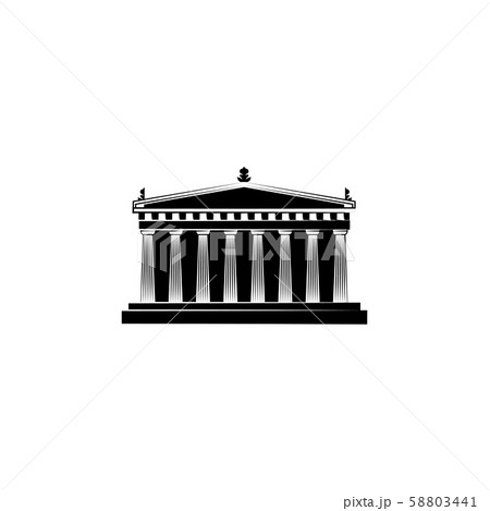 神殿 柱のイラスト素材