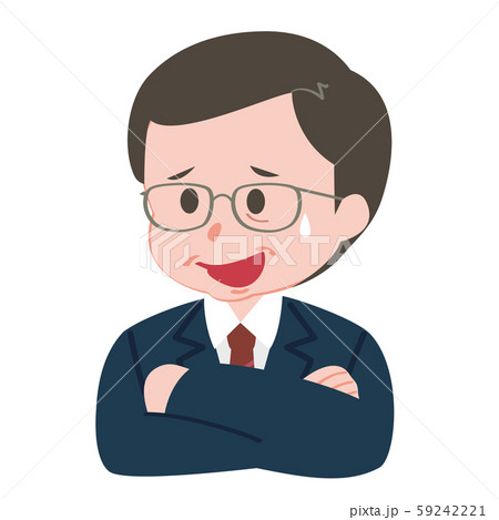 苦笑いのイラスト素材 苦笑いのイラスト素材