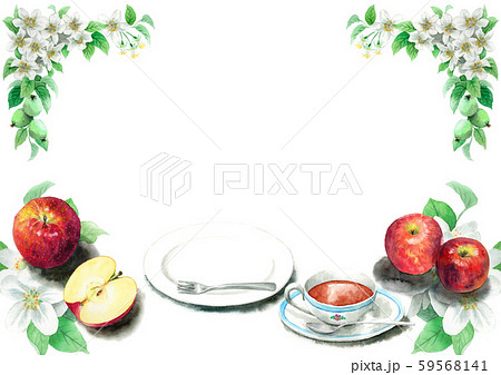 りんごの花の写真素材