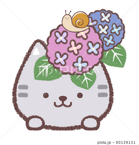 ＊梅雨の季節の猫屋敷＊   イラスト(お家型額縁+屋根に猫) 梅雨の季節の猫屋敷＊ イラスト(お家型額縁+屋根に猫