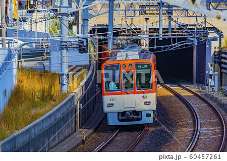 阪神電車の写真素材