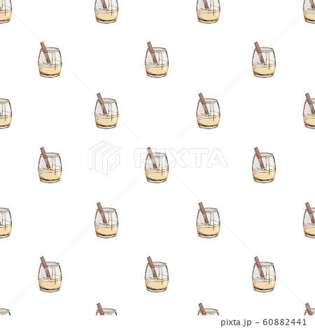 白い斑点 チョコレート色の写真素材