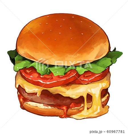 ハンバーガーのイラスト素材集 ピクスタ ハンバーガーのイラスト素材集 ピクスタ