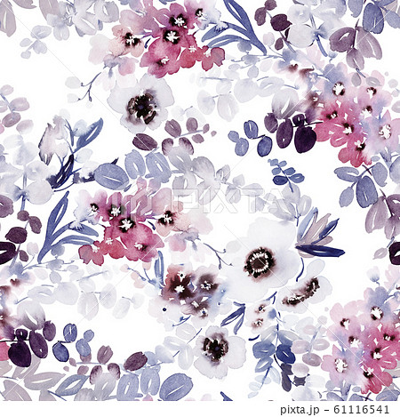 花 パターン 壁紙 アネモネの写真素材 Pixta