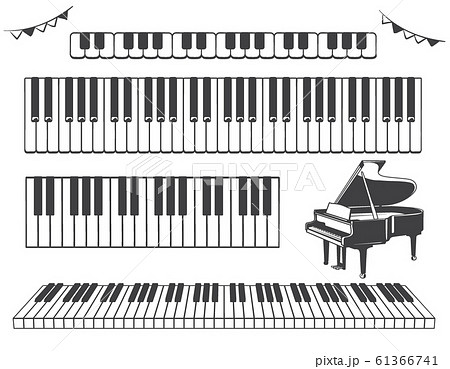 グランドピアノのイラスト素材一覧 選べる豊富な素材バリエーション