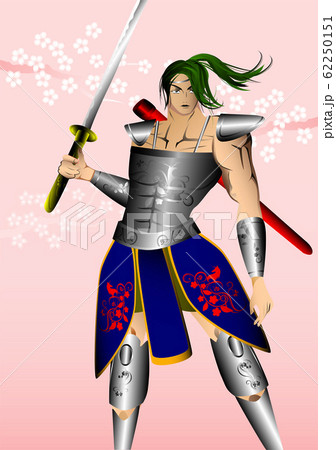 武士 日本武士的插圖素材集