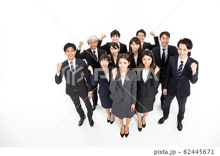 斜俯瞰 スーツの写真素材 斜俯瞰 スーツの写真素材