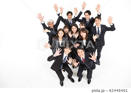 斜俯瞰 スーツの写真素材 斜俯瞰 スーツの写真素材