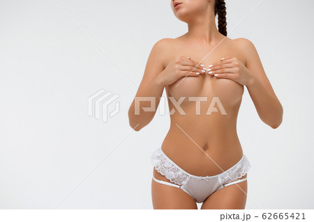 女性 セクシー ボディ 身体の写真素材