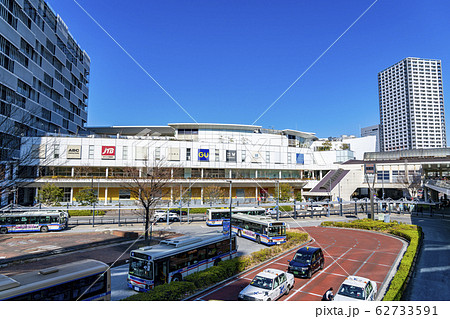 ロータリー 川崎駅前 西口ロータリー 川崎駅西口の写真素材