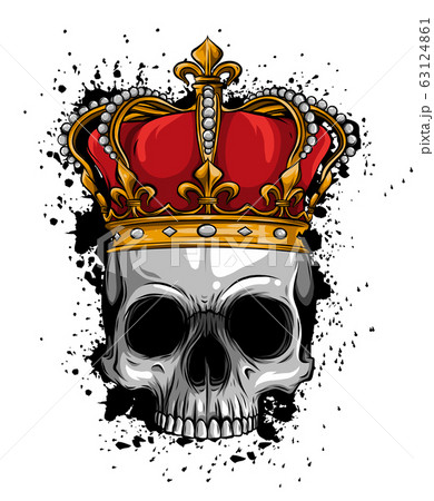 王様 イラスト 王冠の写真素材