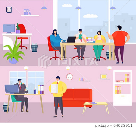 人物 プランニング 企画 立案のイラスト素材